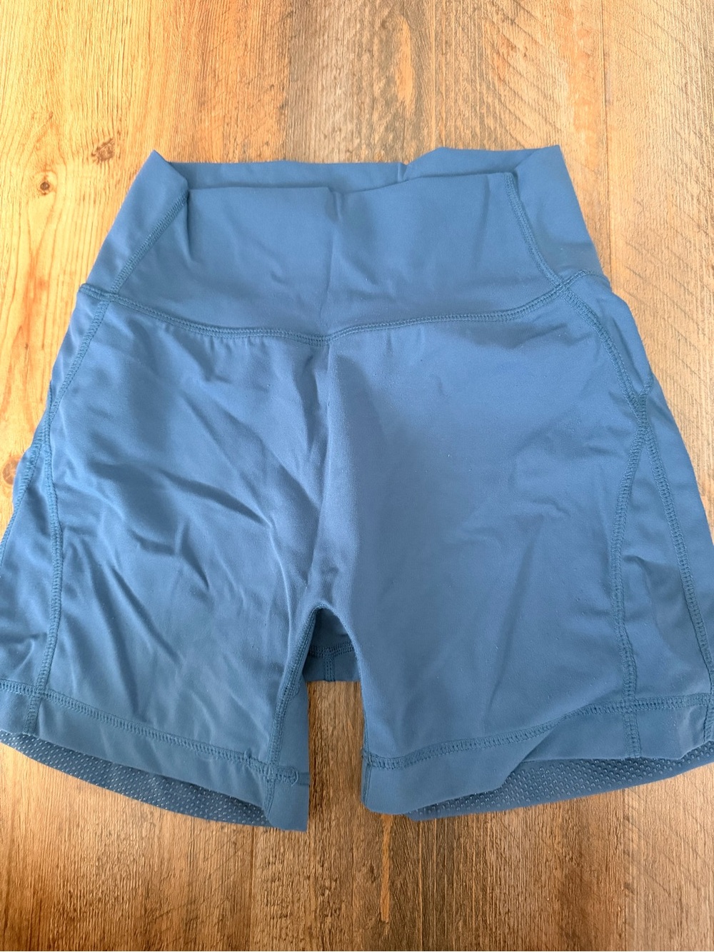 BuffBunny Slate Blue High-Rise Bike Shorts